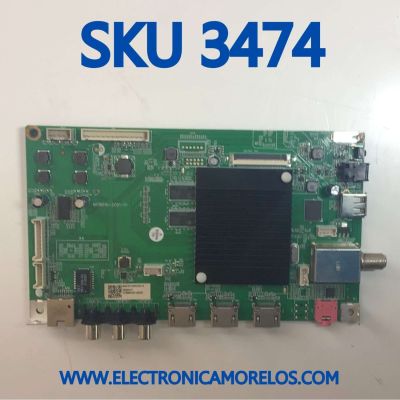 MAIN PARA SMART TV RCA ROKU 4K (3840x2160) UHD/ NUMERO DE PARTE MS16010-ZC01-01 / MS16010-ZC01-01 / 1010390287-00232 / M09/2010065328/16  / 20200427 /  PANEL LC546PU2L03 / MODELO RTRQ5522-US